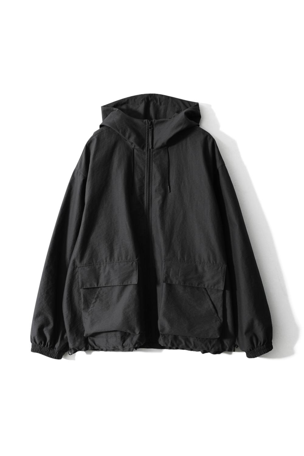 Breeze Cotton hood Jacket Charcoal