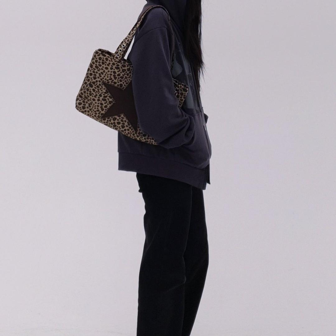Leopard star shoulder bag(레오파드 별 숄더백)