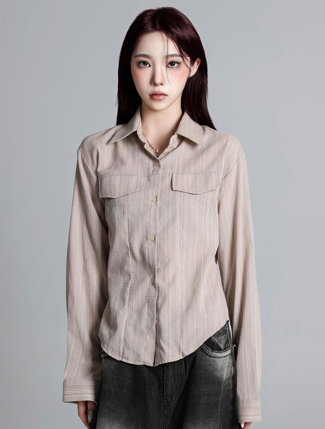 Shaman Striped Long Shirt