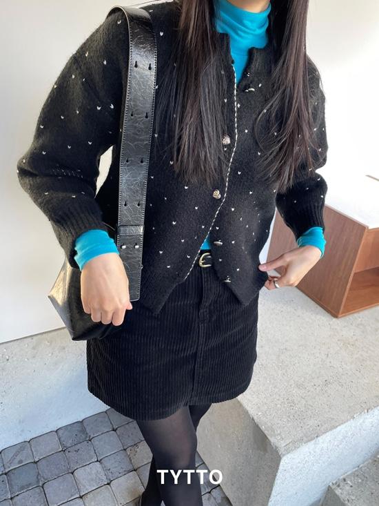 하트 하트 가디건