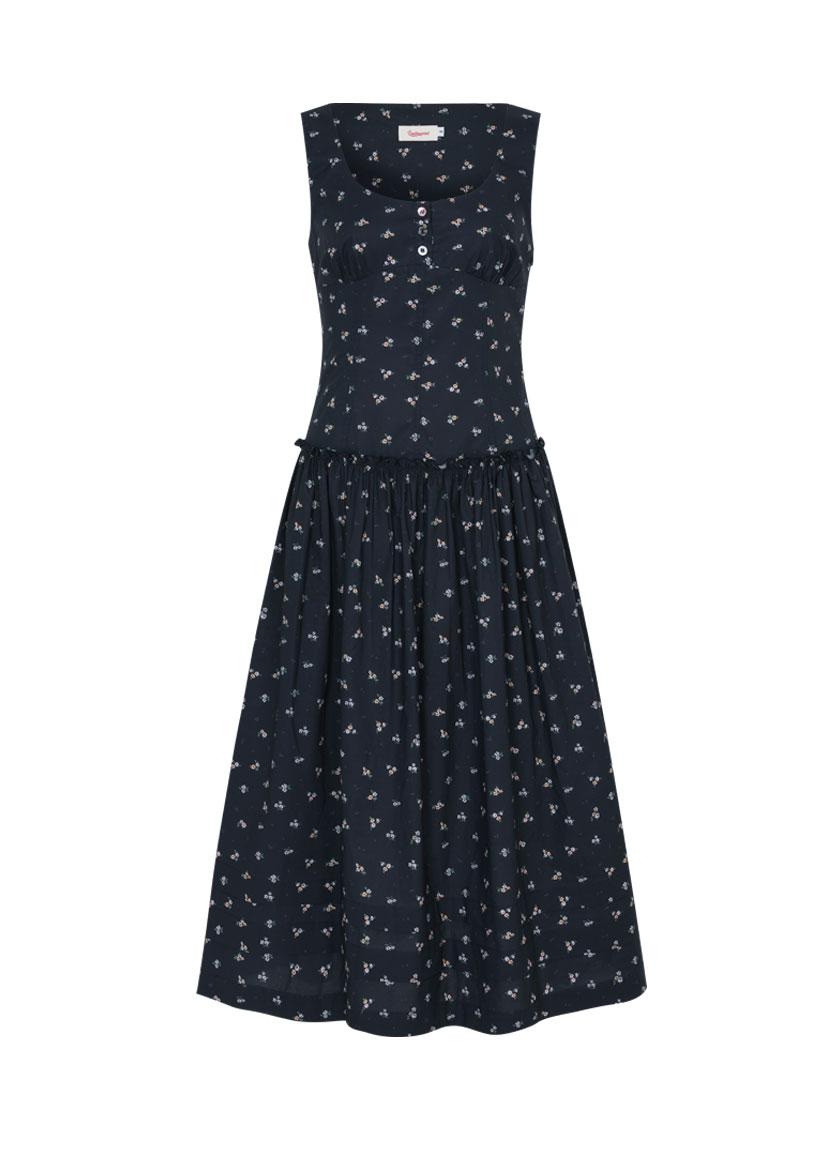 Villa Long Dress (Navy)