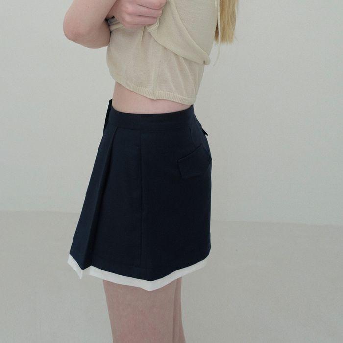 Conternir layered shorts (navy)