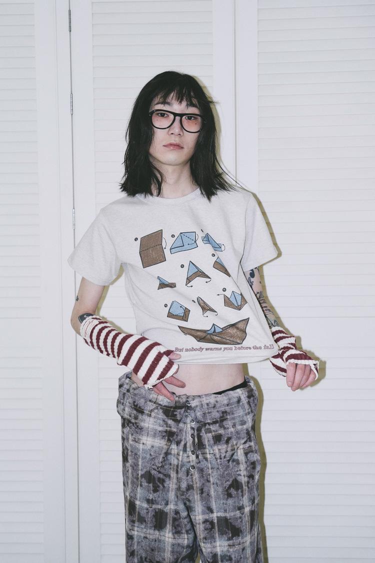 CRUMPLED VOYAGE T-SHIRT (OATMEAL)