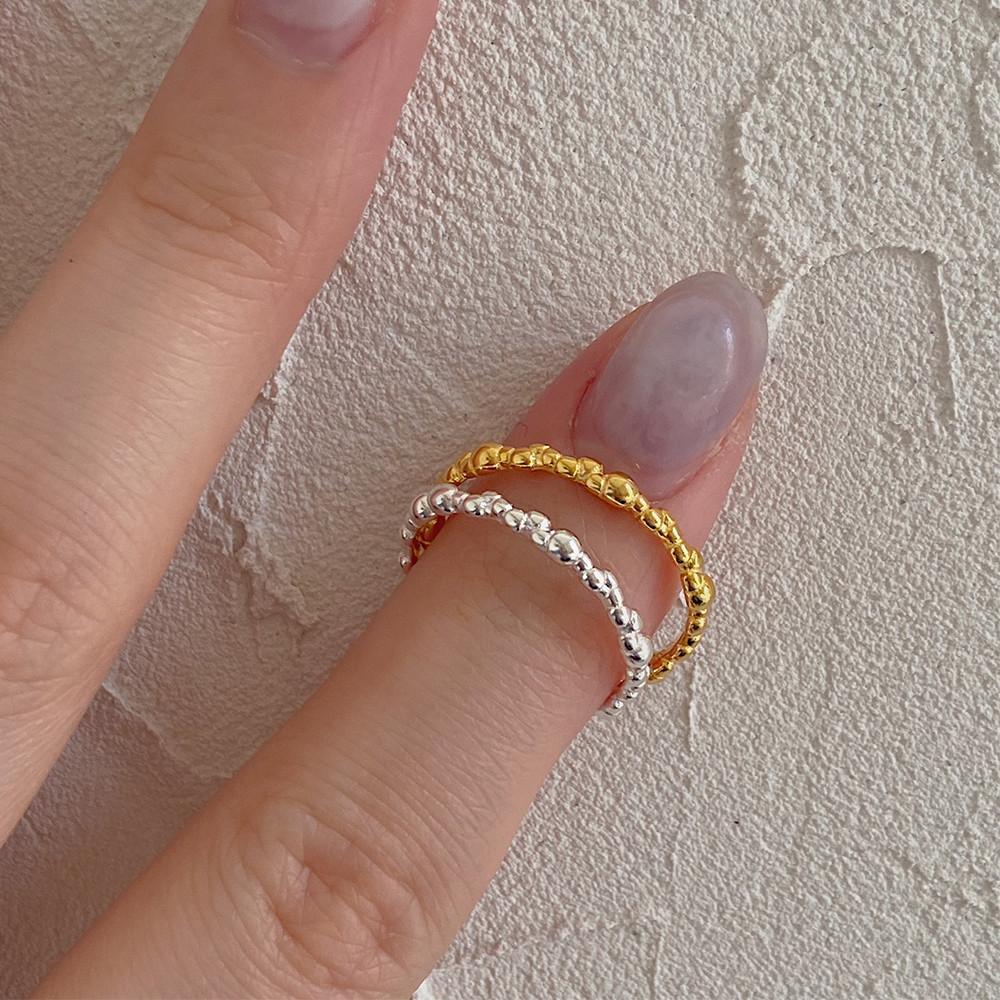 925실버 미니 버블 오픈 반지