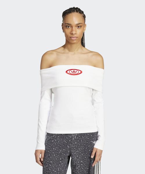 오프숄더 탑 - 화이트 / KA2691