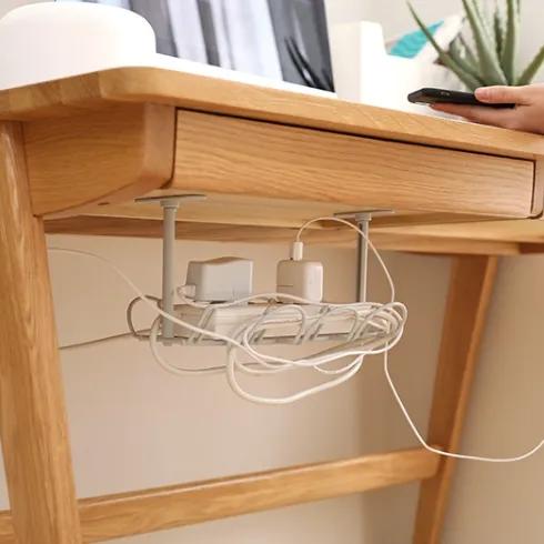 무타공 간편 전선 정리 멀티탭 테이블 하단 선반 정리템 깔끔 정리함 보관함 수납함 청소템 간편템 편리템