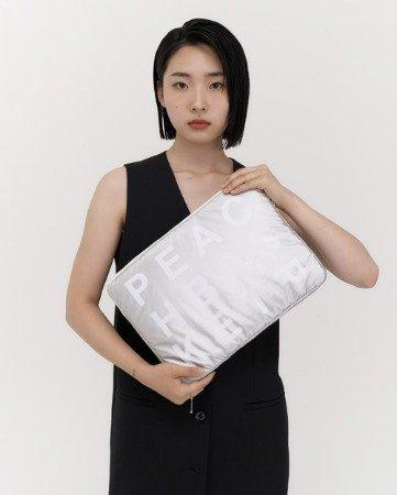 p.b laptop pouch (silver)
