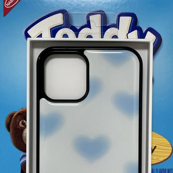 blue heart flutter epoxy case