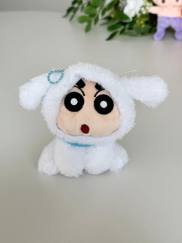 일본 크레용신짱 인형 키링 짱구 흰둥이신짱