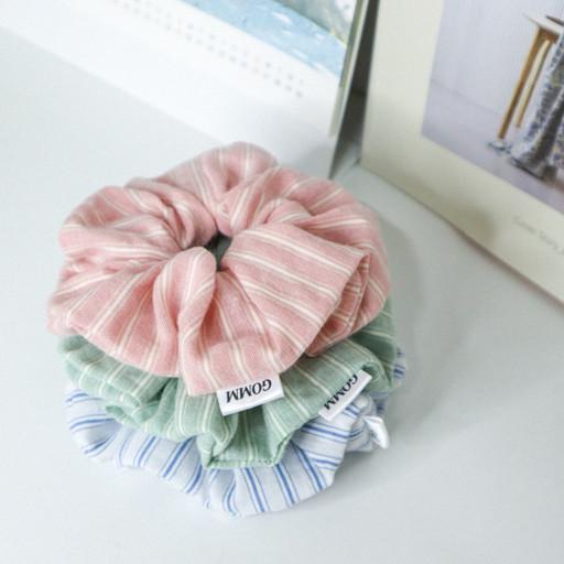 [곰을상점] Summer stripe 스크런치