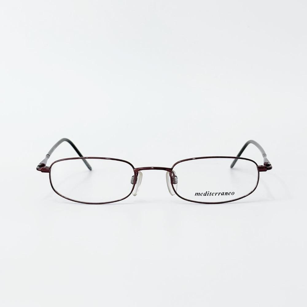 mediterraneo brown square glasses