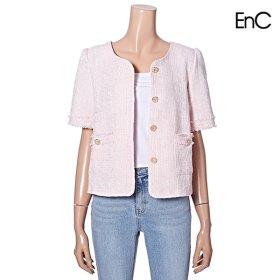 [ENC] 숄더 트위드 반팔자켓 (ENJK31306Z)