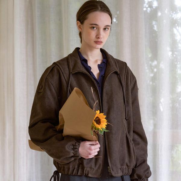 Saturn Eco Suede Bomber (Brown)