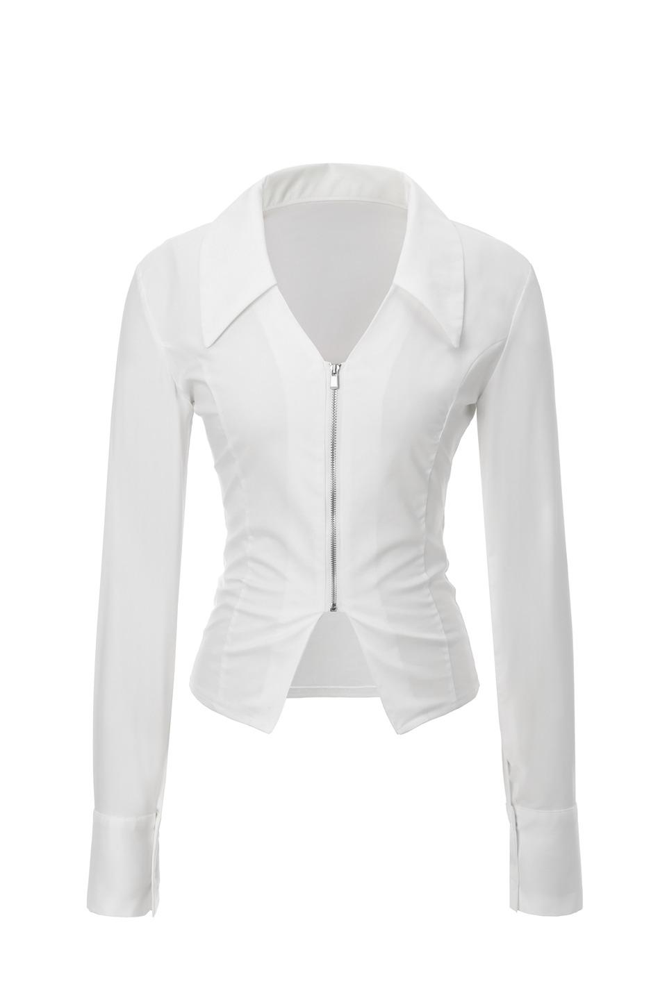 V Zip-up Shirts