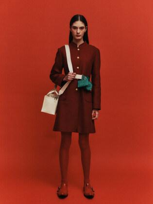 Square Vegan Leather Camerabag(사각 비건레더백)_ivory, black