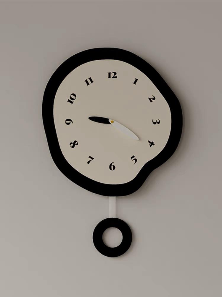 크림스튜디오 two round wall clock 심플 라운드 카페 인테리어 벽시계