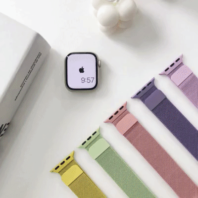 [🚚오늘도착/필름증정] 애플워치 스트랩 밀레니즈 루프 밴드 줄질 워치 스트랩 8 7 6 SE 2