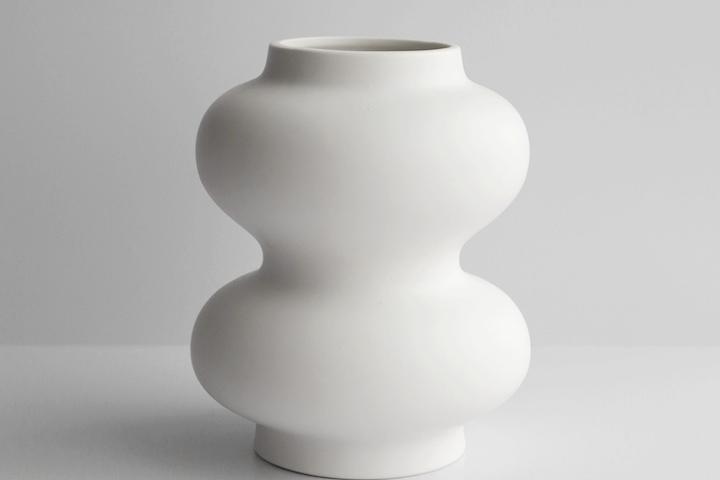 럼피 중형 도자기 화병 오브제 세라믹 꽃병