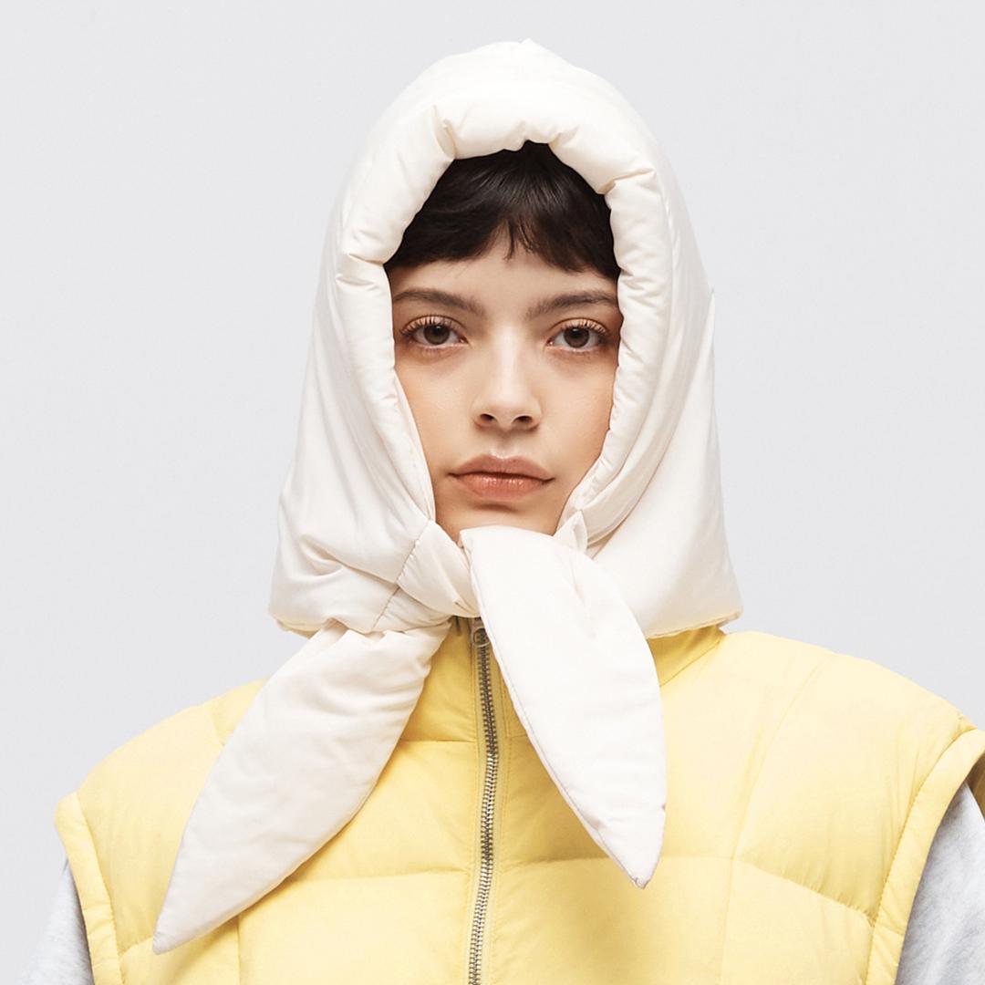 패딩 바라클라바 아이보리