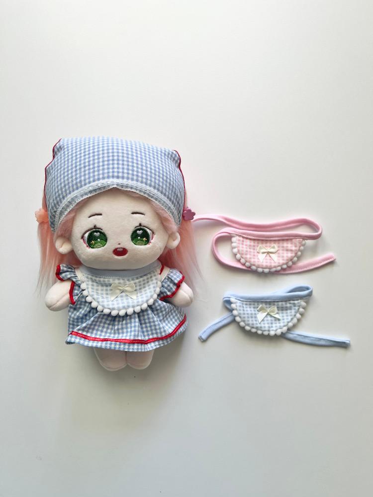 20cm인형옷 턱받이 솜깅이옷 아이돌인형 무속성솜깅이옷 앞치마
