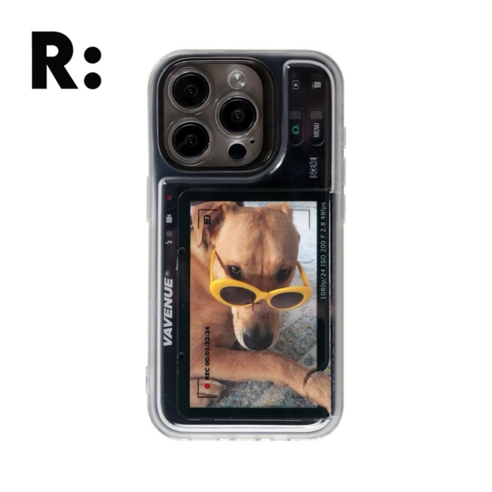 리코스모스 DIGITAL CAMERA 아이폰15 카드수납케이스 레트로