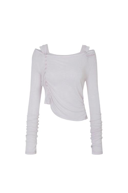 SHADOW HOODIE TOP lavender