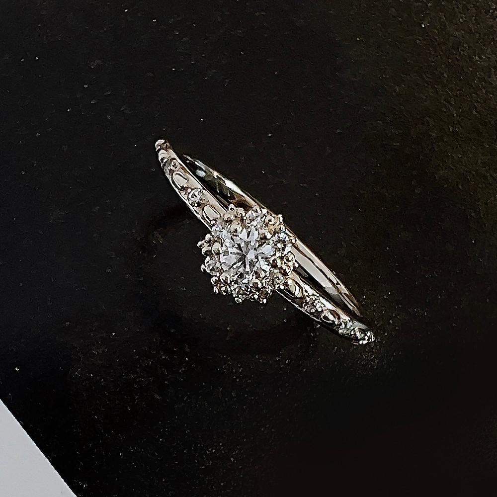 14k 18k 메이 꽃 플라워 프로포즈 반지