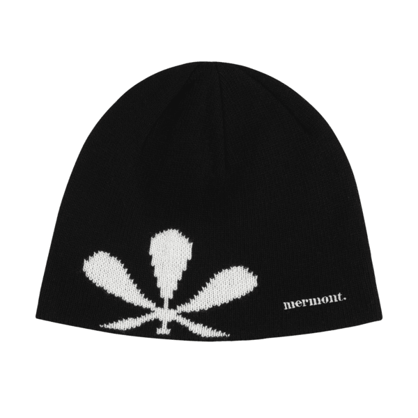 [예약배송] flower cashmere beanie (black)