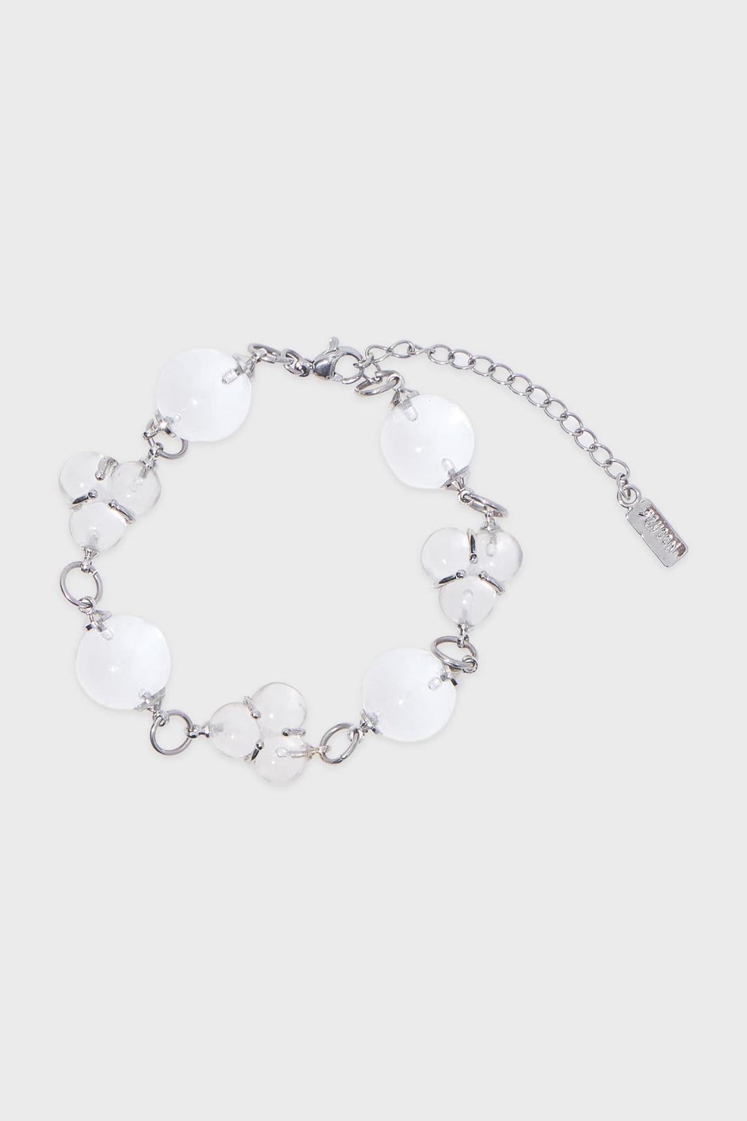 Clear Grape Bracelet (Silver)