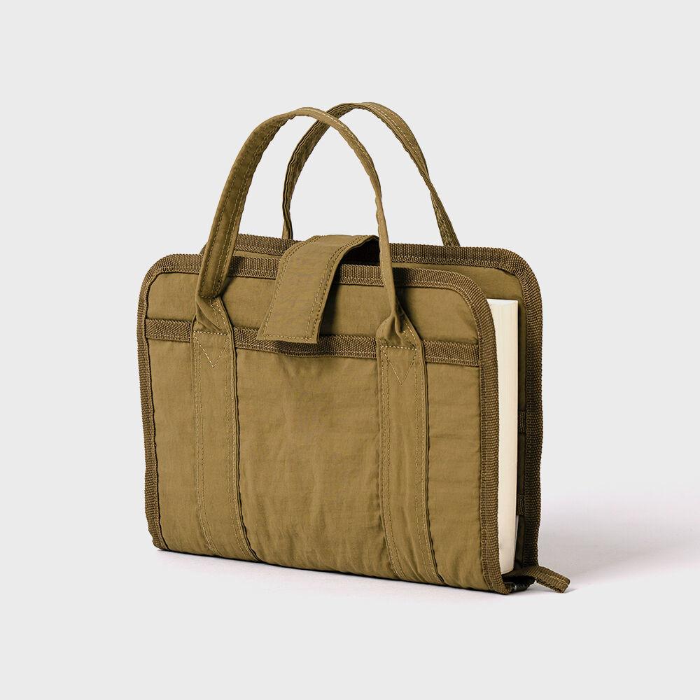 산책가방 (book cover bag) khaki brown