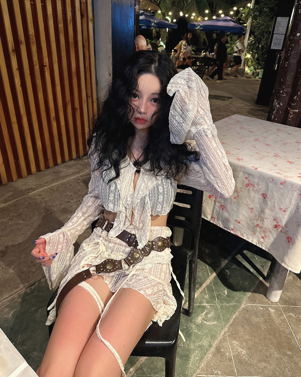 딜라잇제이 에스닉 히피 와이드 벨트