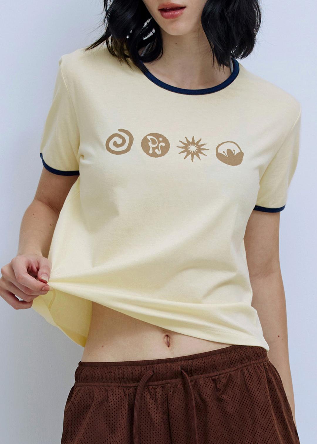 PS Symbol Ringer T-shirt_Yellow