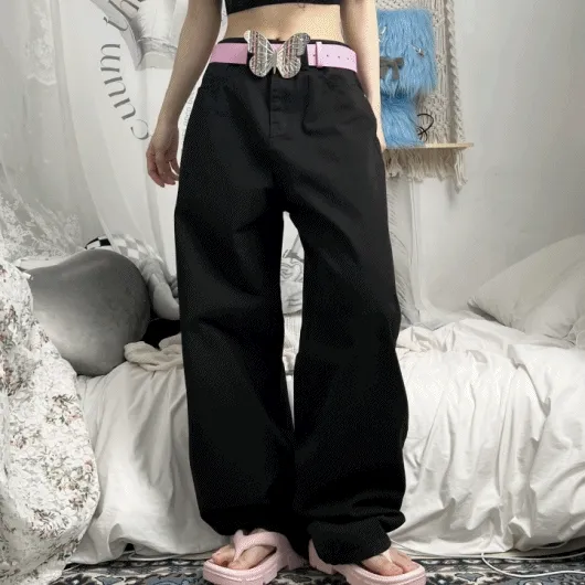 carrot cotton wide pants (5color)