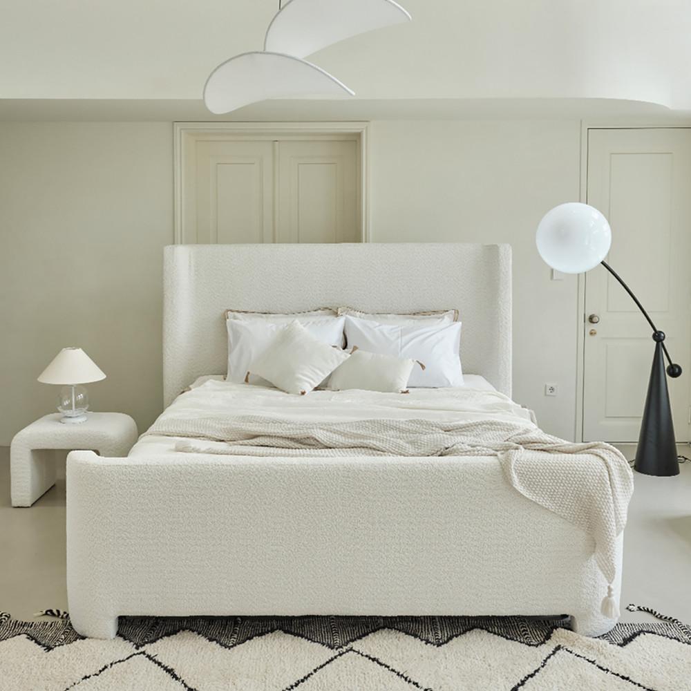 커브 패브릭 침대프레임 슈퍼싱글 퀸 킹 슈퍼킹 Q SS K SK