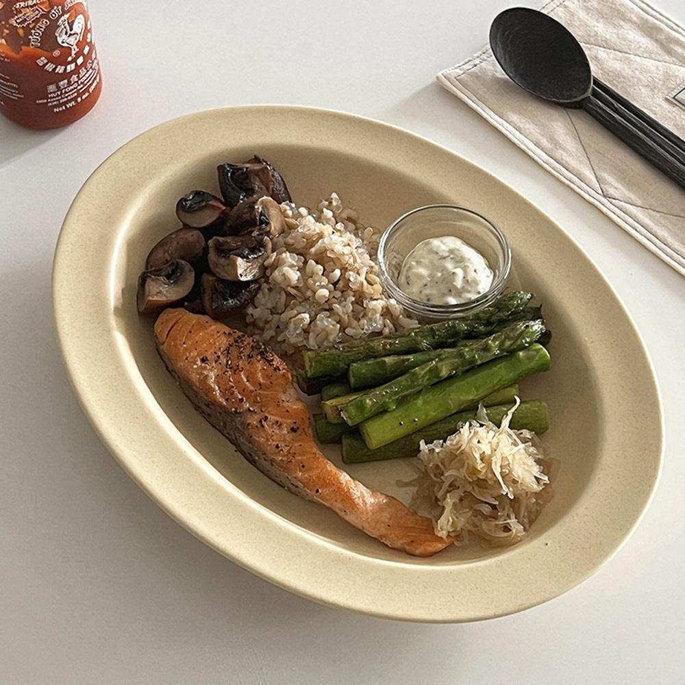 [egg LIM] 오발 딥 플레이트(oval deep plate) (3color)