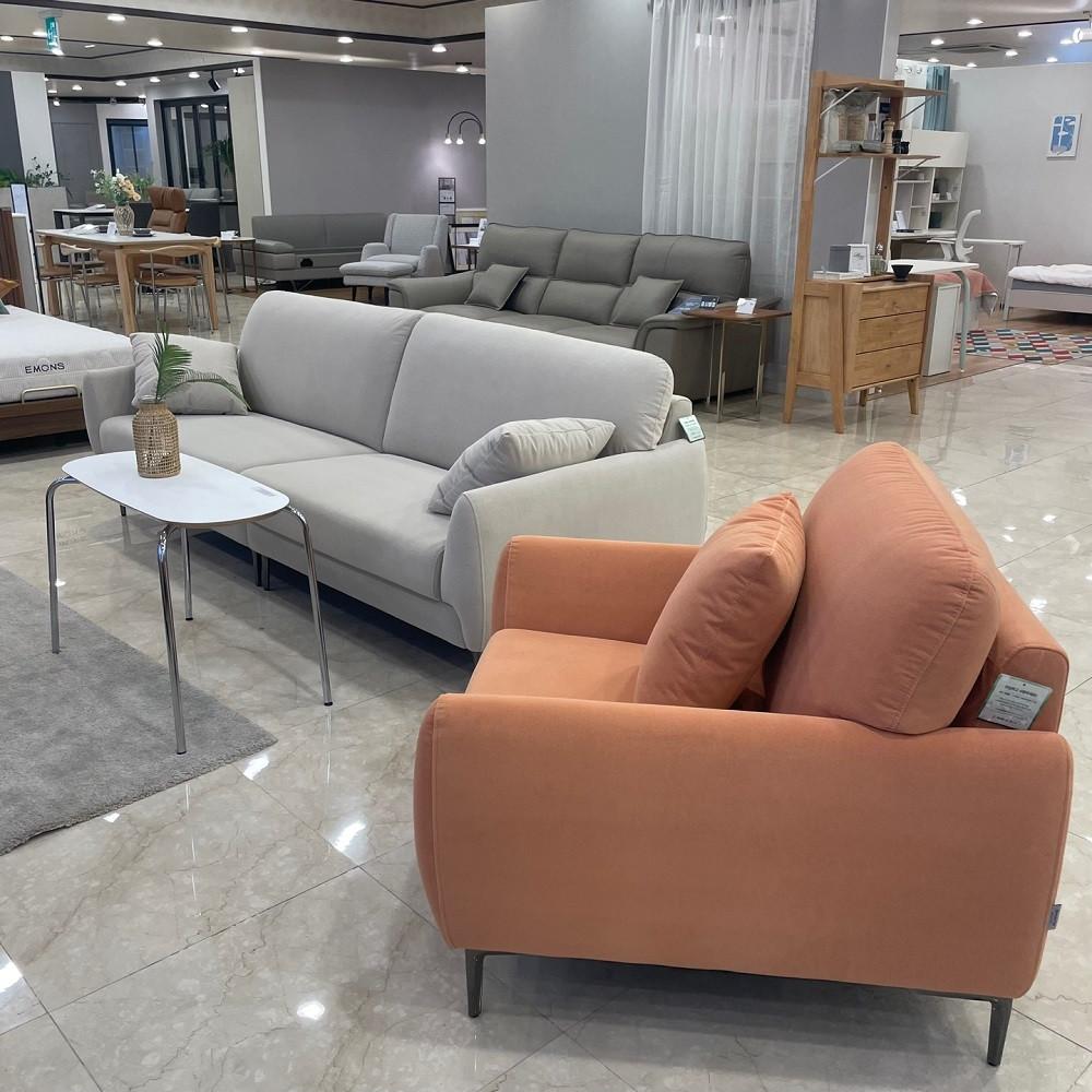 에몬스 스튜디오 패브릭 1인소파 [멘다린/크림]