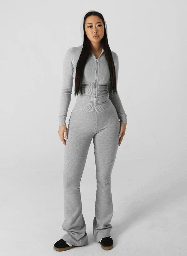 엔즐리 피치기모 슬림 부츠컷 팬츠