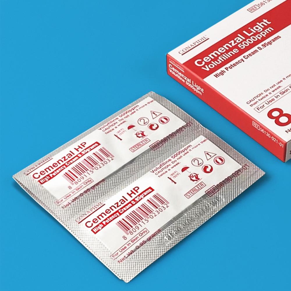 세멘잘 라이트 크림 필름 1박스 (8EA) 파메스테틱 코나피딜