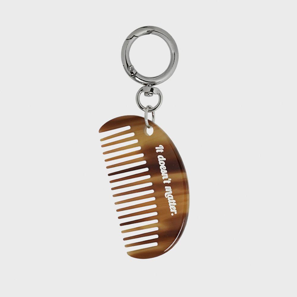[2 way] Veining comb bagcharm (Brown)