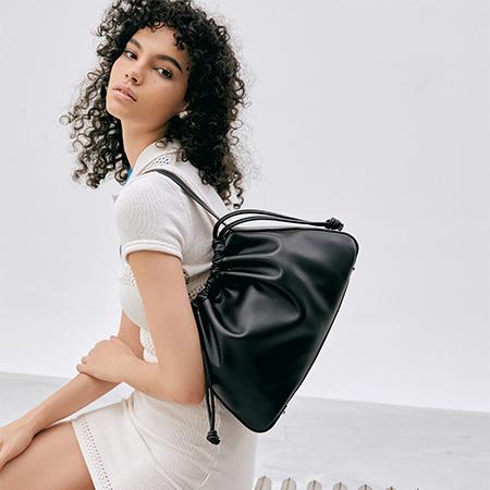 2차리오더Balloon (M) Shoulder Bag (Jade Black)