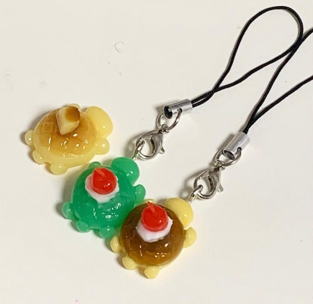 거북이 핫케이크키링 레진키링