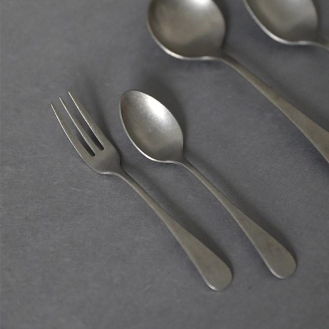 빈티지 텍스처 티 커트러리