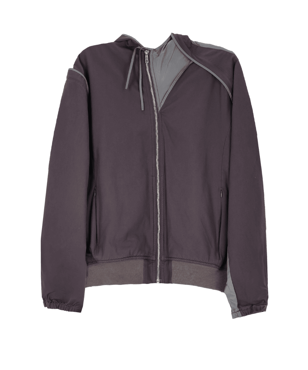 HOODED BOMBER GREY