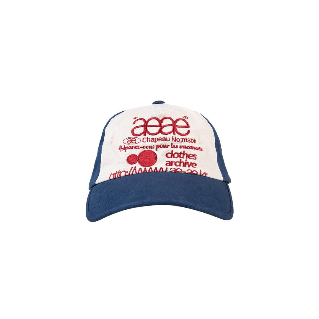Web Logo 5pannel Cap [Blue/Red]