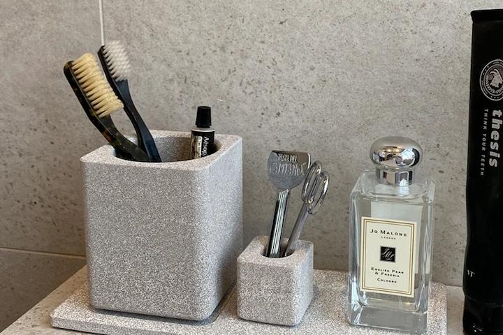 [10%쿠폰] 호텔식 프리미엄 규조토 세라믹 원형 칫솔꽂이 3P/4P세트