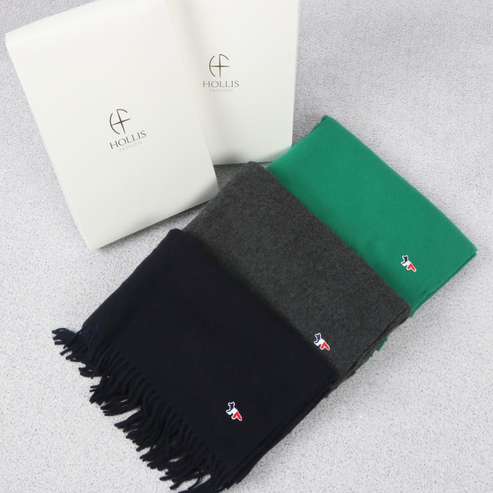 메종키츠네 버진울 트리컬러 폭스 목도리 머플러 ( 3 Color )