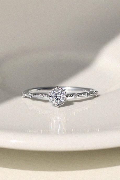 아이리스 2부 R_ 로맨틱 밀그레인 프로포즈 반지_14K GOLD