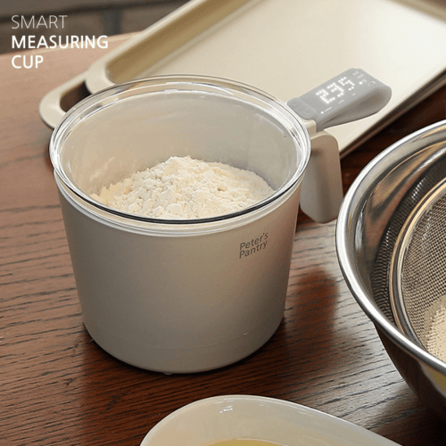 [피터스팬트리] 스마트 계량컵 (화이트/그레이)