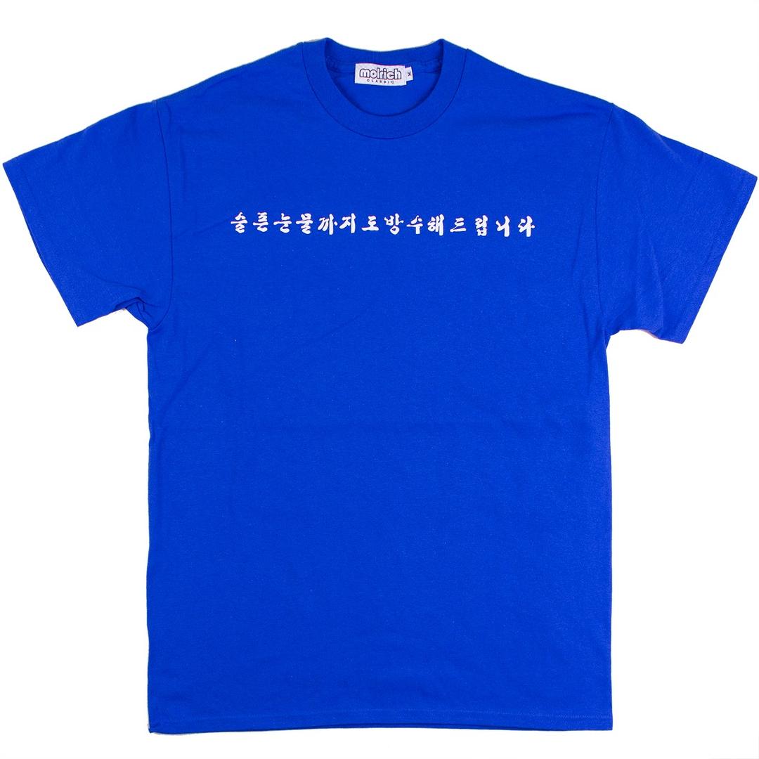 슬픈눈물까지도방수해드립니다 tee (royal blue)