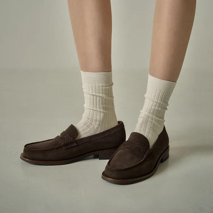빈티지 페니로퍼_suede brown